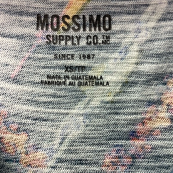 Mossimo Supply Co. Fitted Blue and Green T-Shirt size XS - Picture 2 of 6